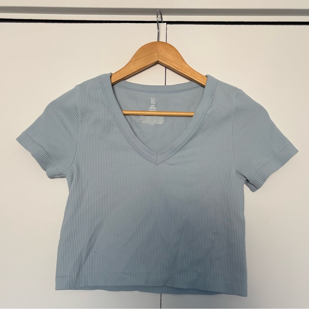 blue baby tank top